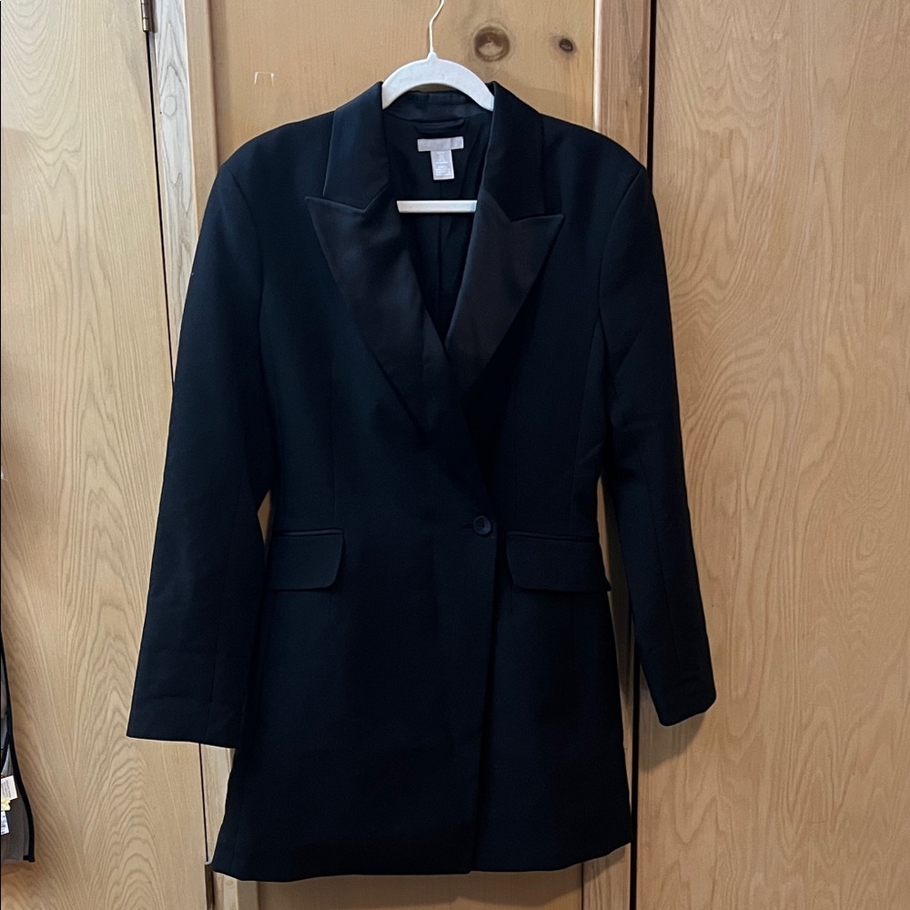 Black Women's Blazer Mini Dress